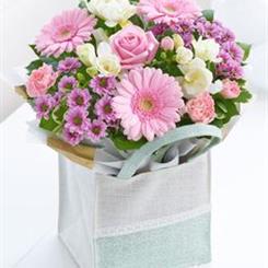 Jute gift bag arrangement