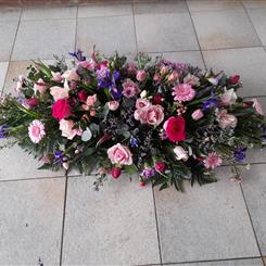 beautiful country garden Casket spray