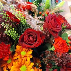 Seasonal festive handtied bouquet 