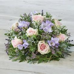 Rose and freesia posy