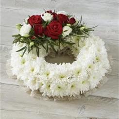 Traditional White based wreath