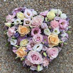 Pastel mixed heart
