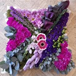 Pink, purple, lilac contemporary cushion