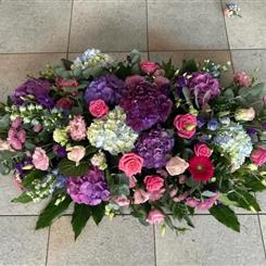 Hydrangea casket spray