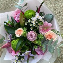 Rose and lime blooms