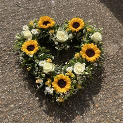 Sun Flower Heart
