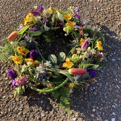 Spring willow wreath