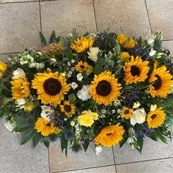 Sunshine dreams casket spray