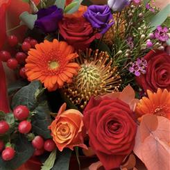 Autumn Ruby Red Bouquet 