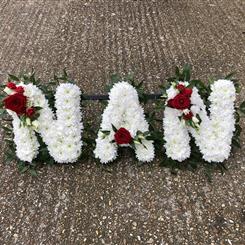NAN Lettering in your choice of colours