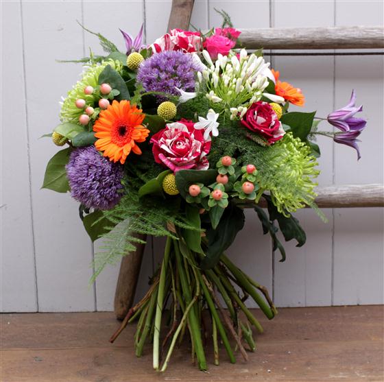 Eclectic Summer Hand Tied Bouquet Arlettes Florist Peacehaven